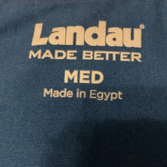 Landau Nurse Scrub Top, Short sleeve, size medium, dark teal - Picture 11 of 13